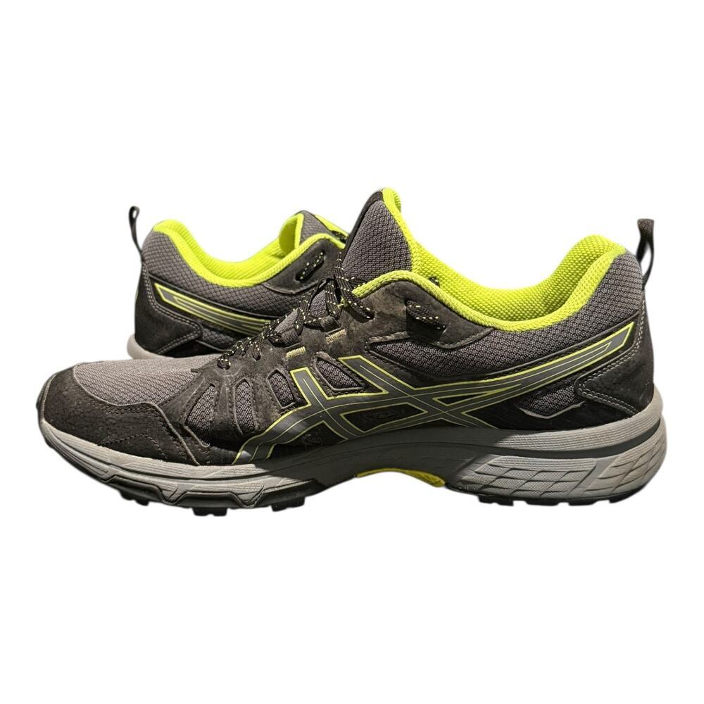 Asics Gel Venture Men’s Running Sneakers Size 12 Gray Green Athletic Walking - Picture 7 of 9